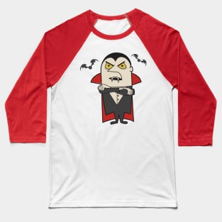 Retro Vintage Dracula Vampire Baseball T-Shirt